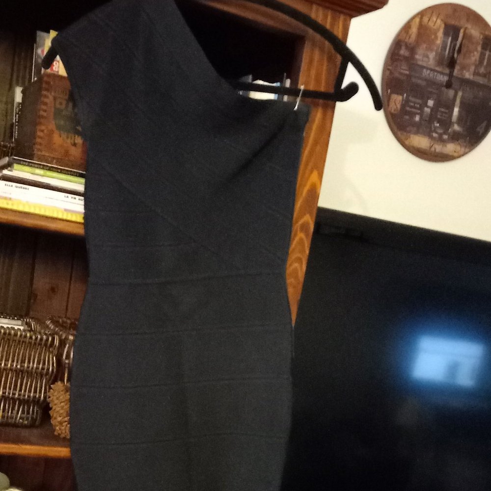 BODYCON MINI ONE SHOULDER DRESS SIZE XXS
